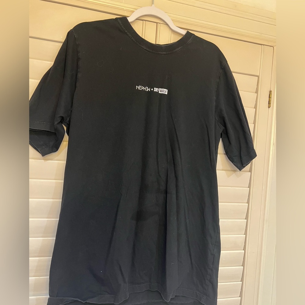 NEPHEW Black Short Sleeve Tee
